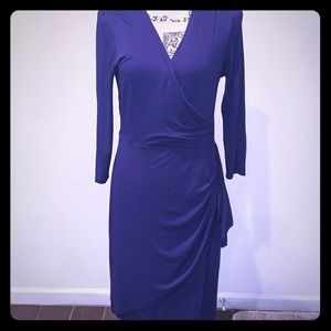 NWOT Spense Petite Medium Purple wrap dress